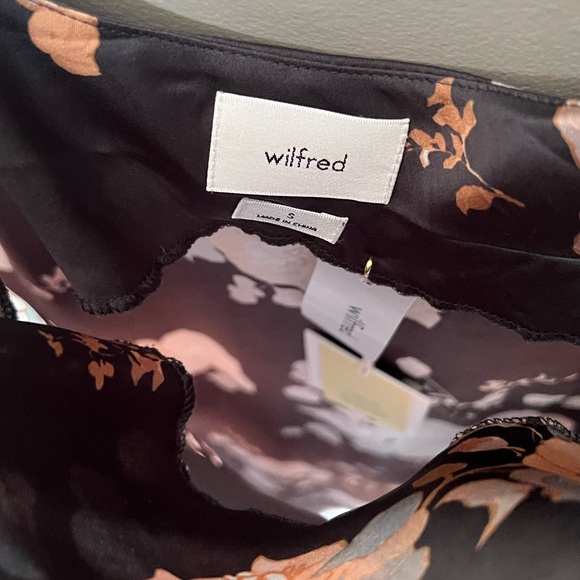 Aritzia Wilfred Only Cowl Neck Slip Dress Black Maplewood - Picture 8 of 10